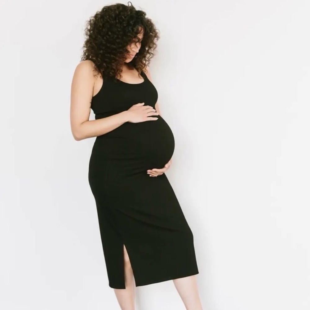 Storq Ribbed Tank Maternity Dress S/M or Size 2 ( Storq)